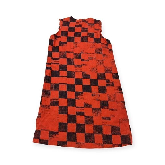 RAQUEL ALLEGRA Check Print Tank Dress in Ruby Checker, Size XS, New with Tags. - Picture 6 of 15